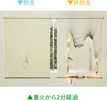 火災予防に最適防炎ロールスクリーン