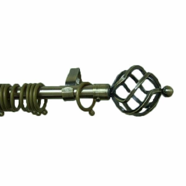 伸縮　アイアンカーテンレール　1.1～2.0m　CAP001　シングルのサムネイル画像