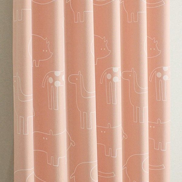 北欧デザインオーダーカーテンのAD1151（ズー）ピンク