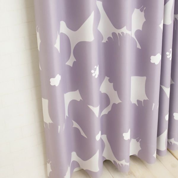 北欧デザインオーダーカーテンのAD1193（ミーナ）パープル