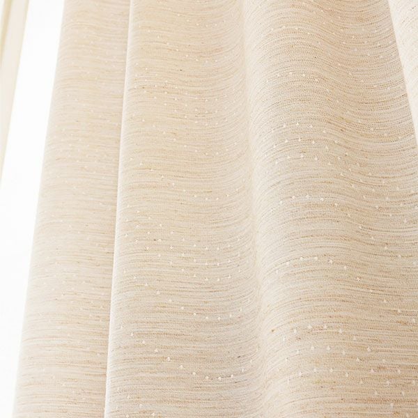 オーダーカーテン 「BE6059」 ドット柄 ナチュラルのイメージ画像