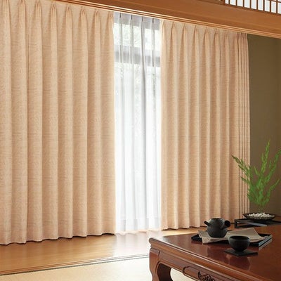 オーダーカーテン 「BE6072」 すすき 和 ベージュのサムネイル画像