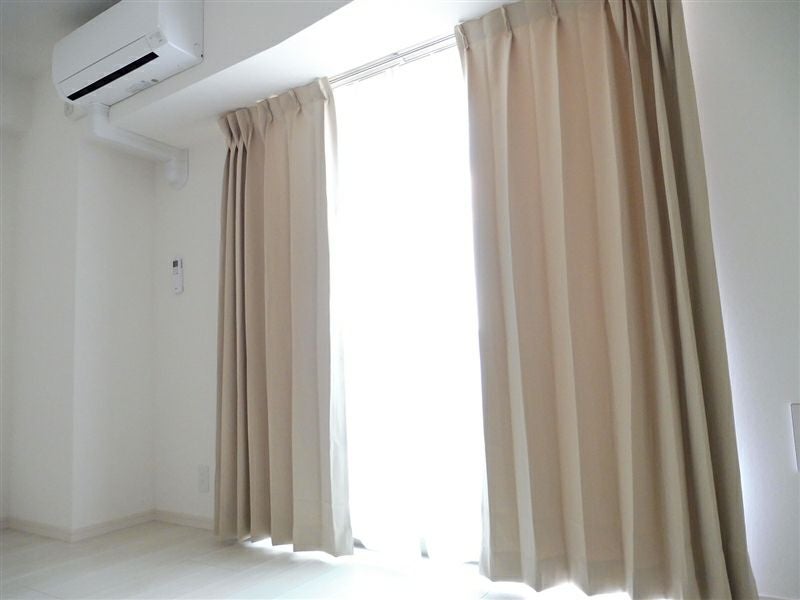 既製 カーテン レースセット　「ビビットBE」　遮光　幅100cmｘ丈210cm(4枚入り)のイメージ画像01