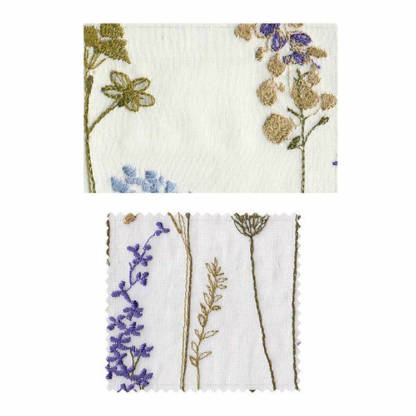 オーダーレース（絵羽柄）カーテン 「BE1174-1175」の生地アップ画像BE1175