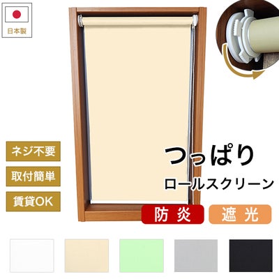 つっぱりロールスクリーン 防炎・遮光のサムネイル画像